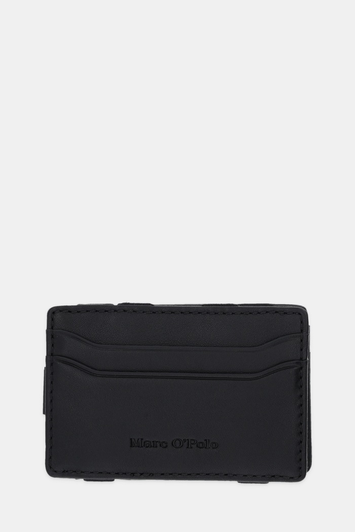 Marc O'Polo etui na karty skórzane Planet friendly czarny 50929916601141