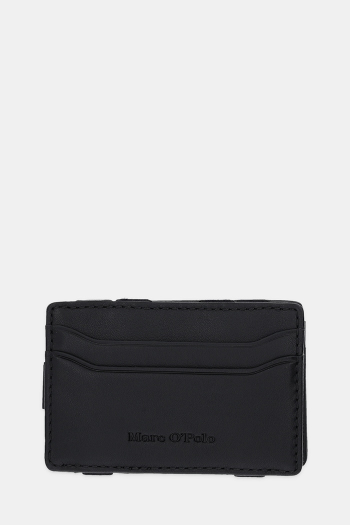 Marc O'Polo etui na karty skórzane Planet friendly czarny 50929916601141