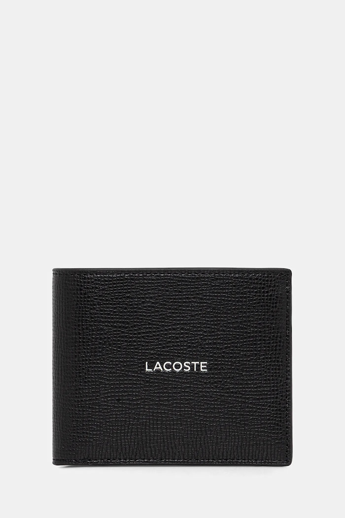 Δερμάτινο πορτοφόλι Lacoste GIFTBOX απλό μαύρο NH5054OI