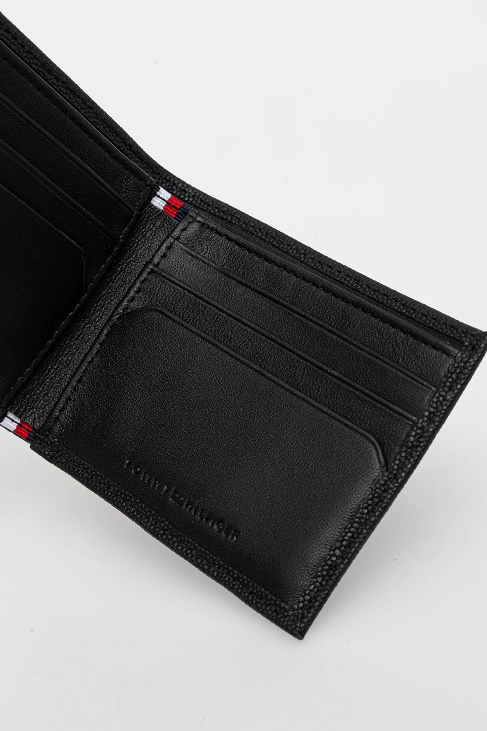 Tommy Hilfiger bőr pénztárca és kulcstartó fekete AM0AM13604