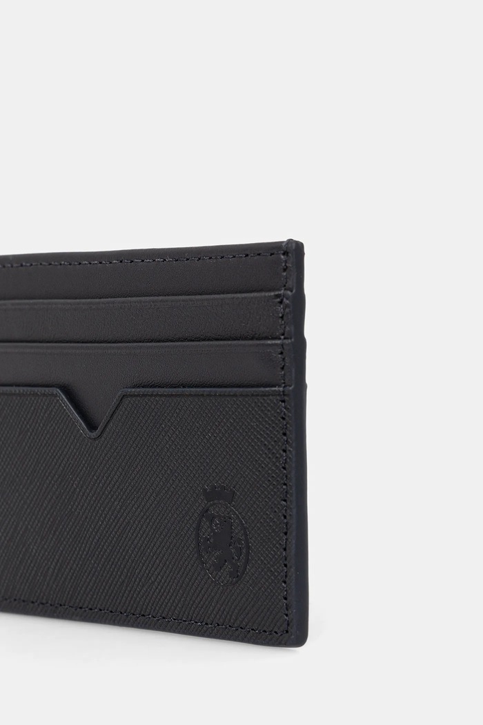 Accesorii Tommy Hilfiger card holder din piele și breloc AM0AM13779 bleumarin