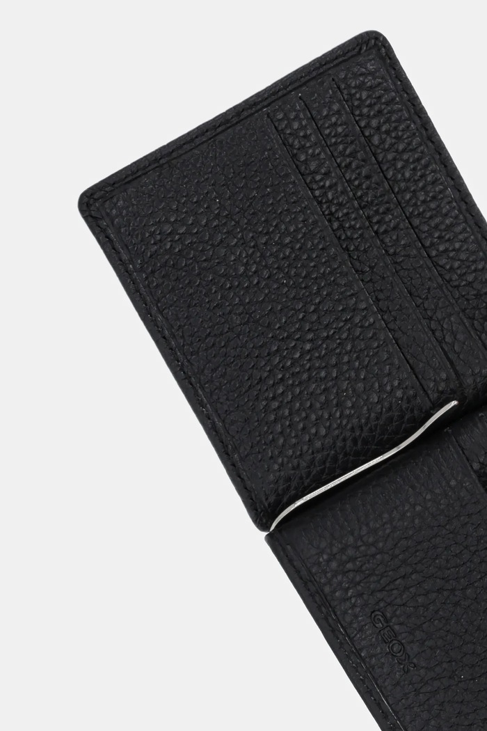 Geox etui na karty skórzane czarny U35JFD.00046