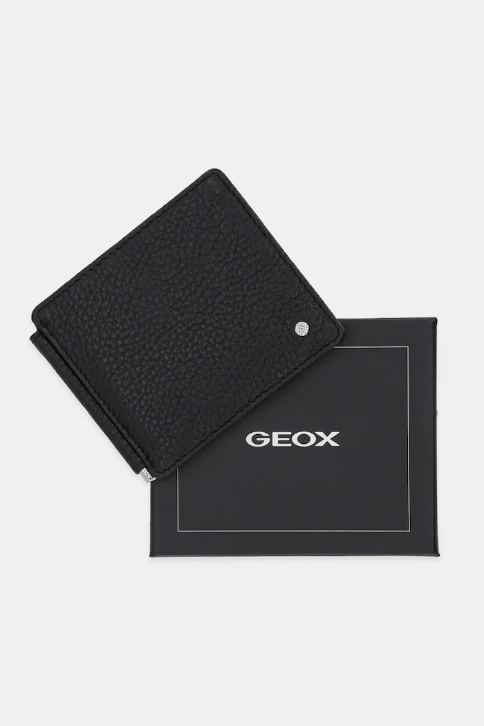 Geox etui na karty skórzane U35JFD.00046 czarny