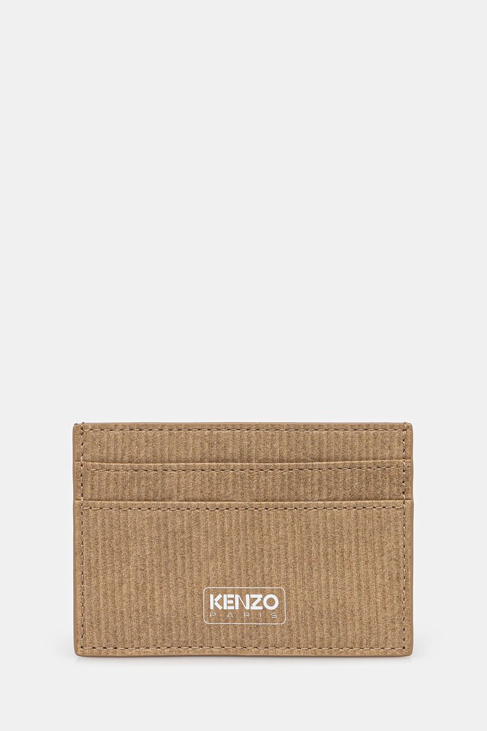 Kenzo leather card holder Card Holder plain beige FF62PM100L06