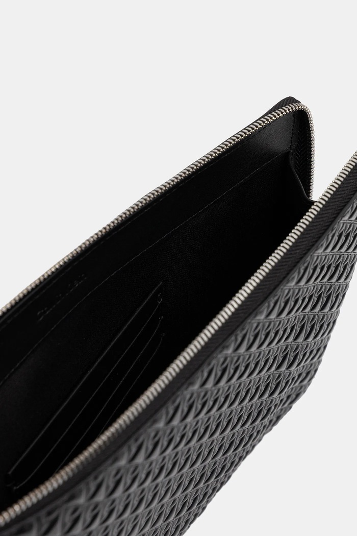 Calvin Klein pochette in pelle LV04D0003G nero