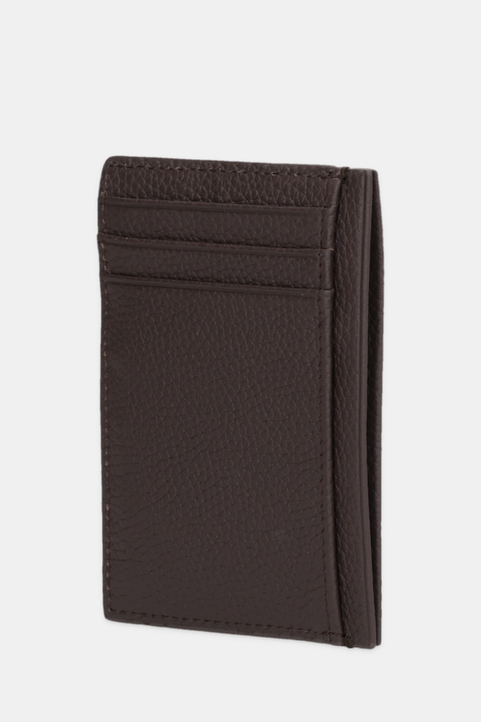 Kožené pouzdro na karty Calvin Klein LV04D1061G hnědá AW25