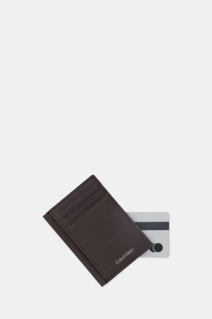 Doplňky Kožené pouzdro na karty Calvin Klein LV04D1061G hnědá