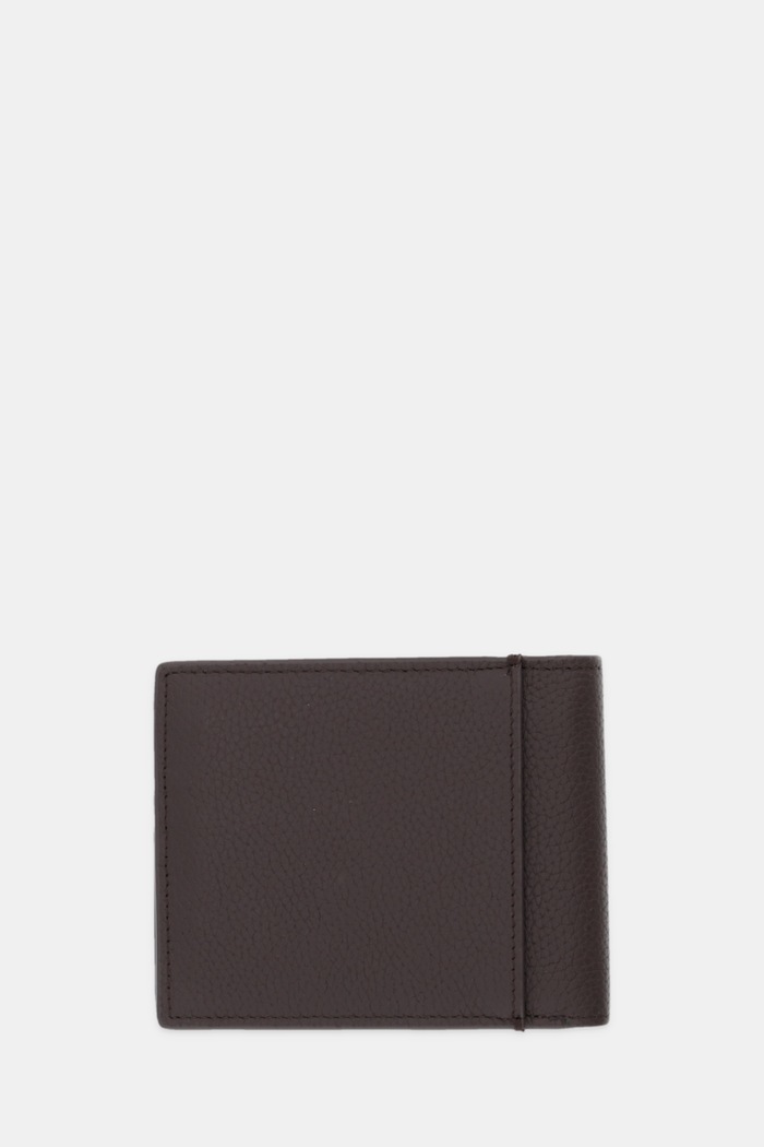 Calvin Klein Portfel skórzany LV04D1062G brązowy SS26