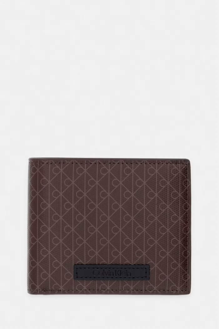 Calvin Klein πορτοφόλι ανδρικό δερμάτινο καφέ LV04D1085G