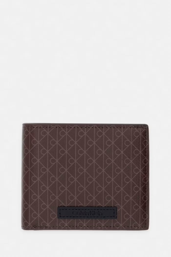 Calvin Klein πορτοφόλι ανδρικό δερμάτινο καφέ LV04D1085G