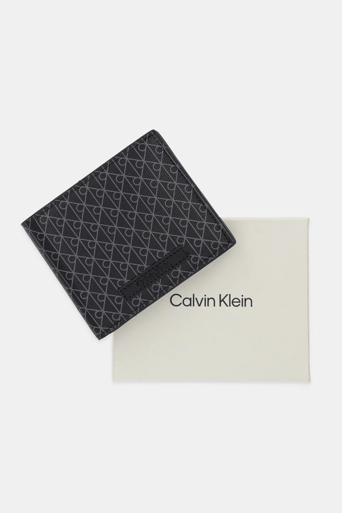 Calvin Klein портфейл мъжки от кожа LV04D1085G черен