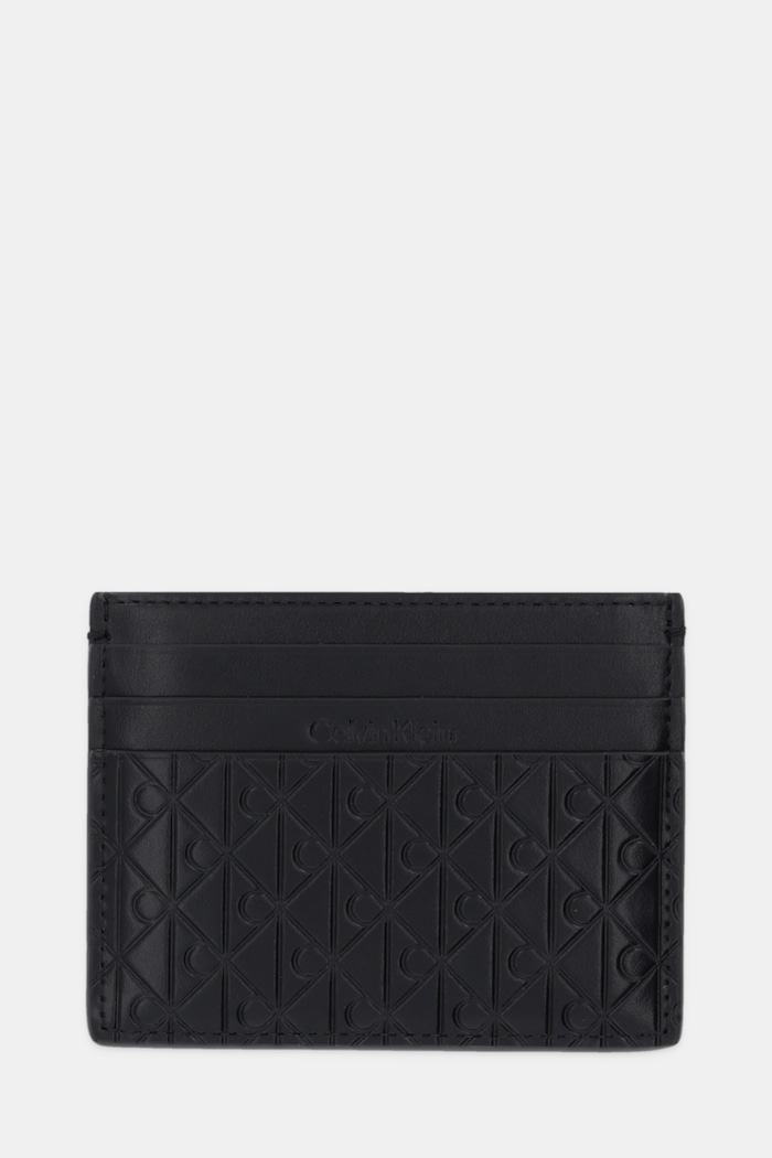 Δερμάτινη θήκη για κάρτες Calvin Klein Planet friendly μαύρο LV04D1128G