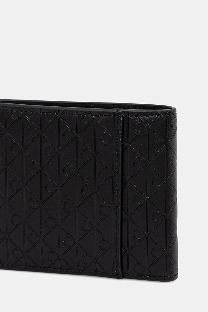 Kožená peňaženka Calvin Klein LV04D1129G čierna NC25
