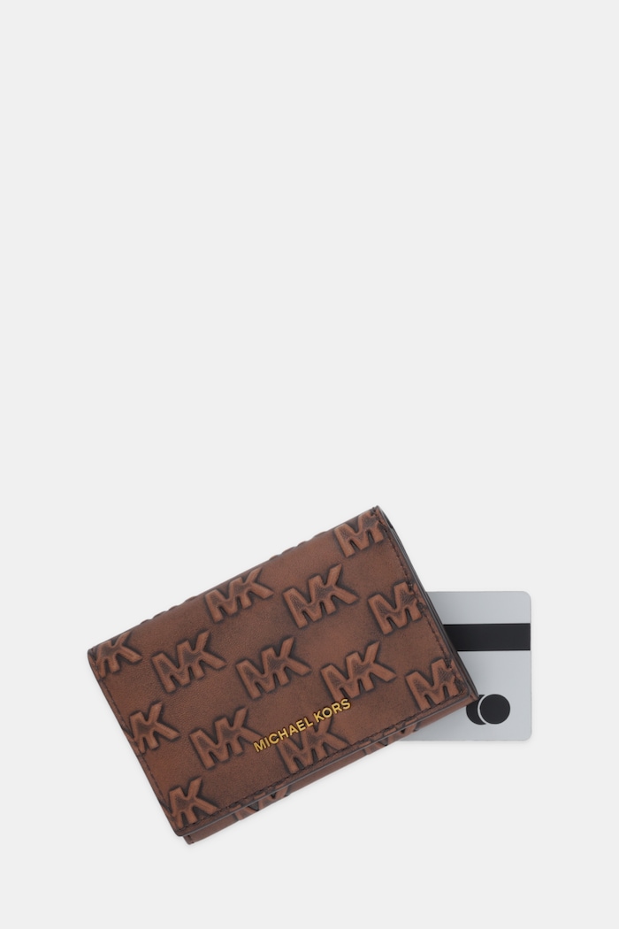 Accesorii Michael Kors portofel de piele 39F5GHDD6L maro