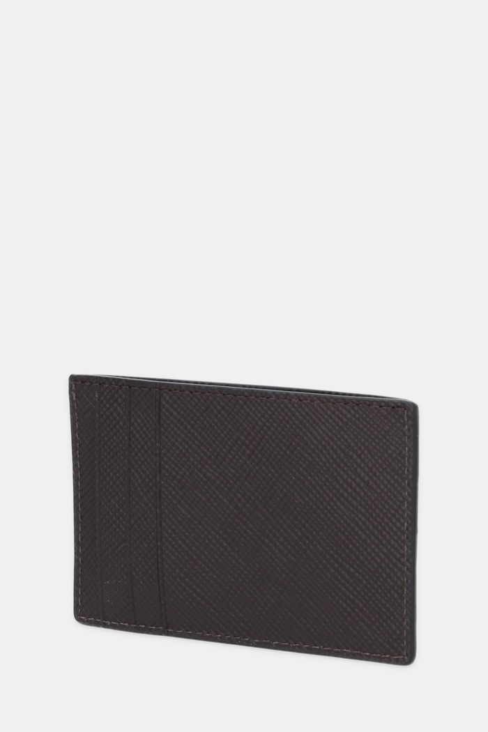 Michael Kors etui na karty skórzane 39S5LEDD0L brązowy AW25