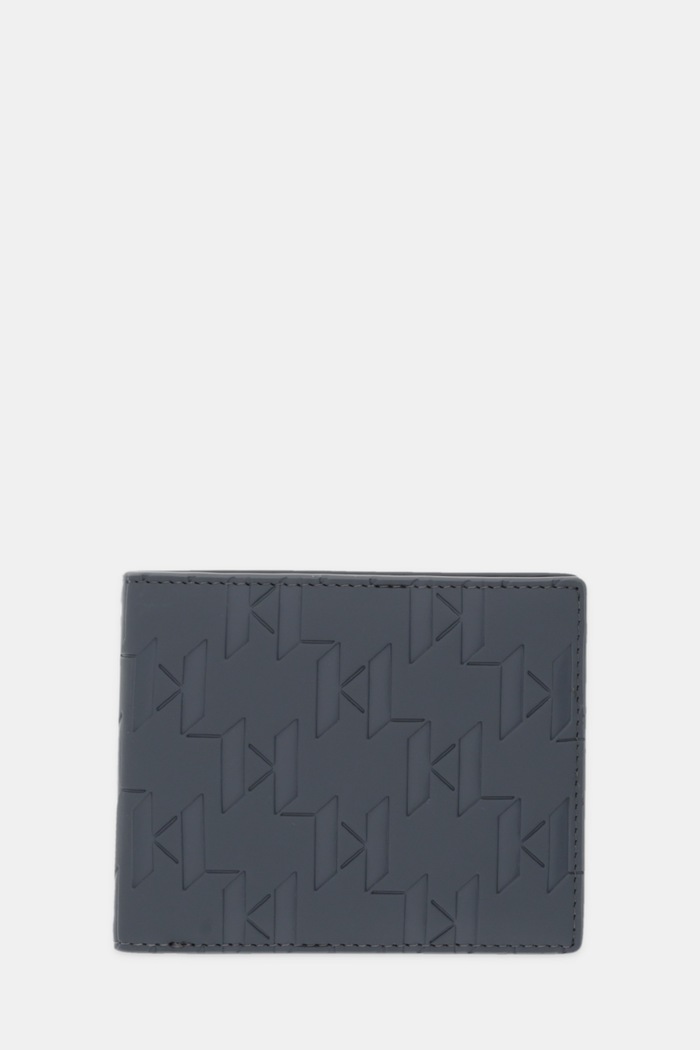 Karl Lagerfeld pénztárca apró mintás szürke A4M32051