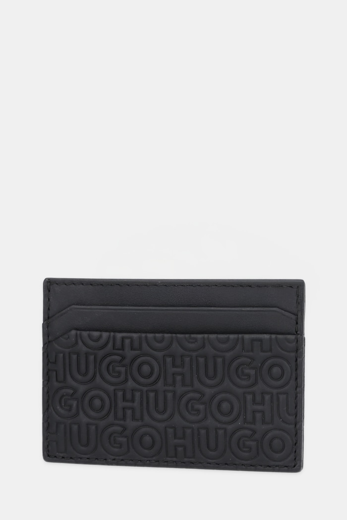 Кожаный чехол на карты HUGO Ethon HI M_Cardcase 50542009 чёрный AW25