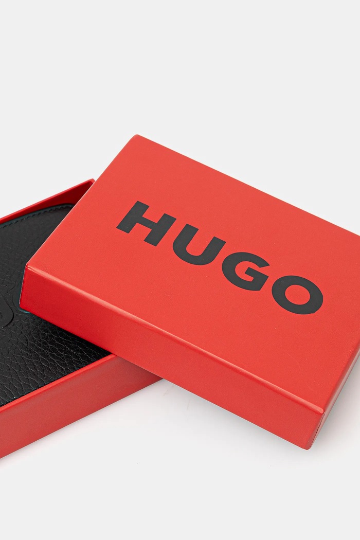 HUGO bőr pénztárca fekete 50552795