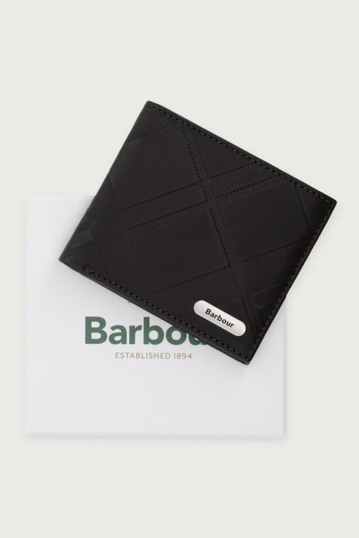 Męskie skórzane Barbour brązowy MLG0077