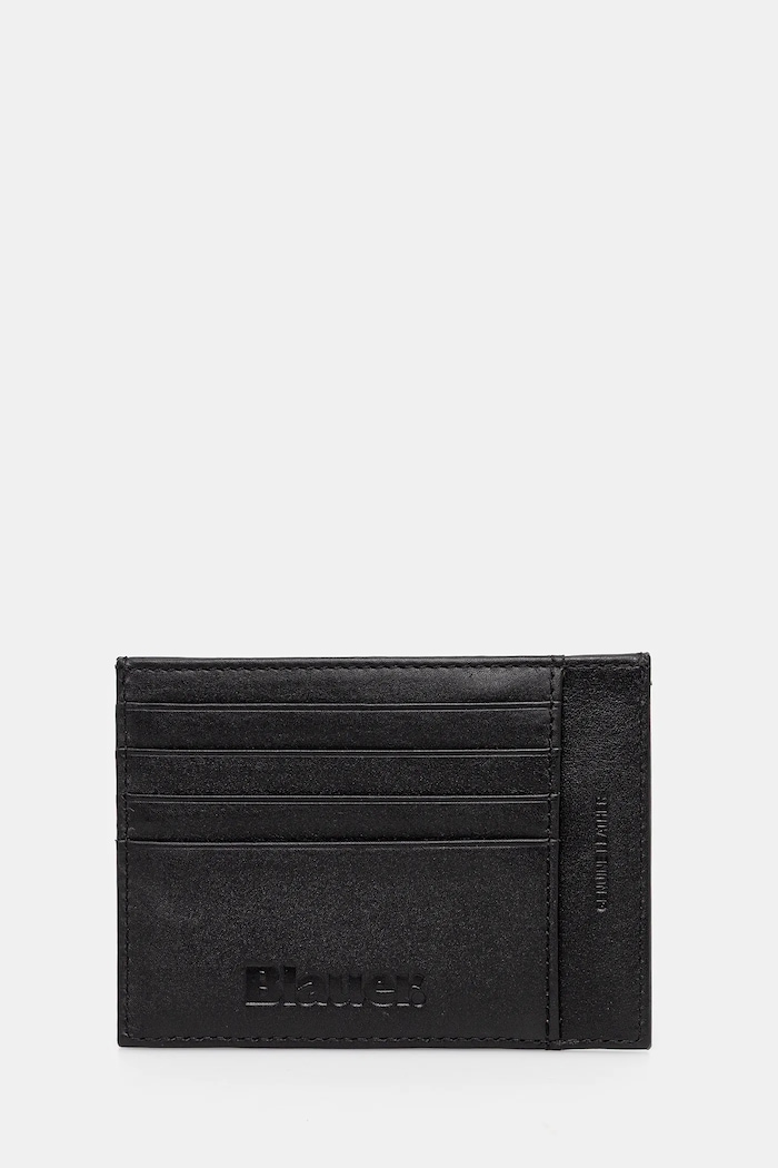 Blauer carcasă din piele husă de card negru CPV01