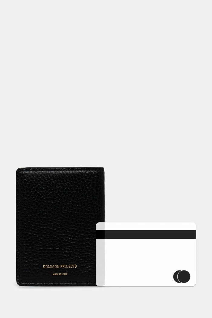 Usnjen etui za kartice Common Projects Card Holder Wallet 9174.7001 črna