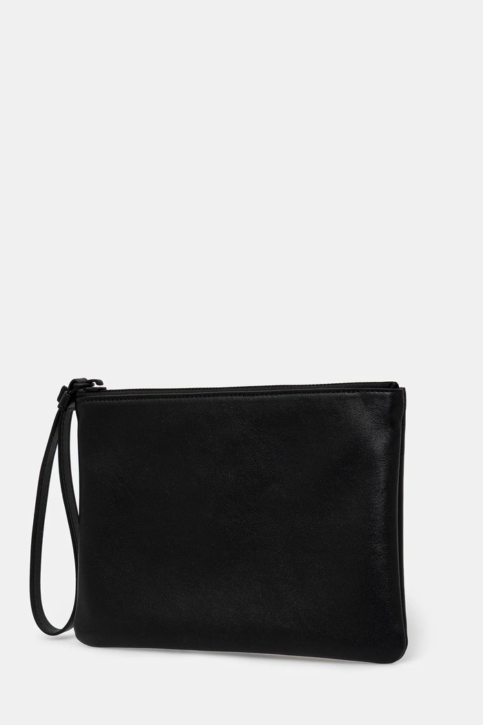 Кожена чанта през рамо Common Projects Small Flat Pouch 9187.7547 черен AW25