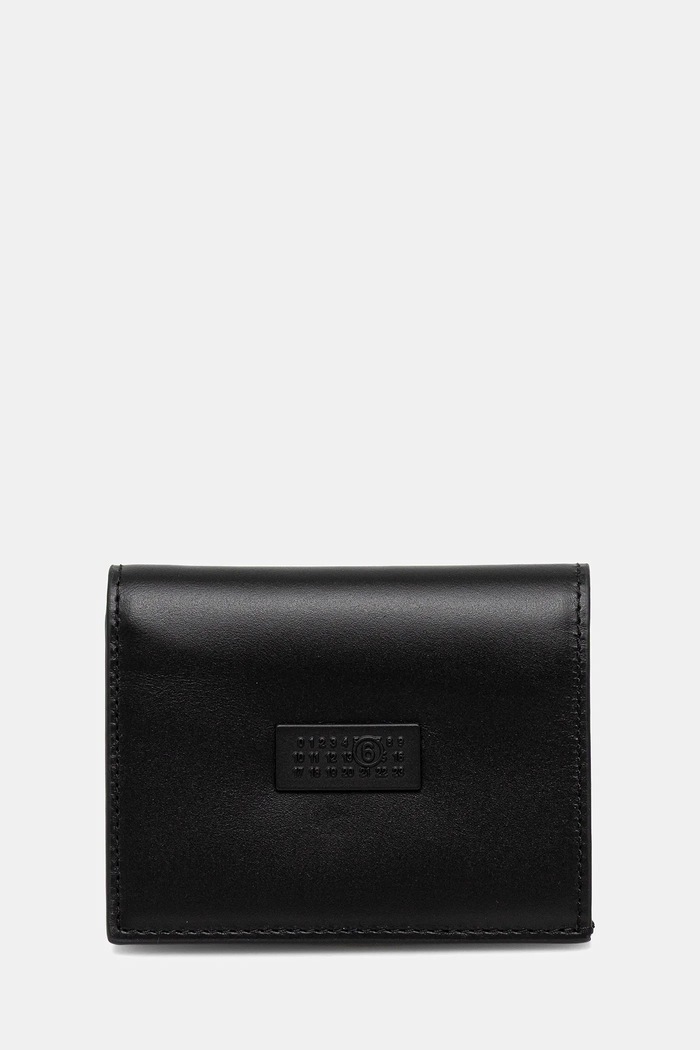MM6 Maison Margiela Leather wallet black SA5UI0015.P8622.T8013