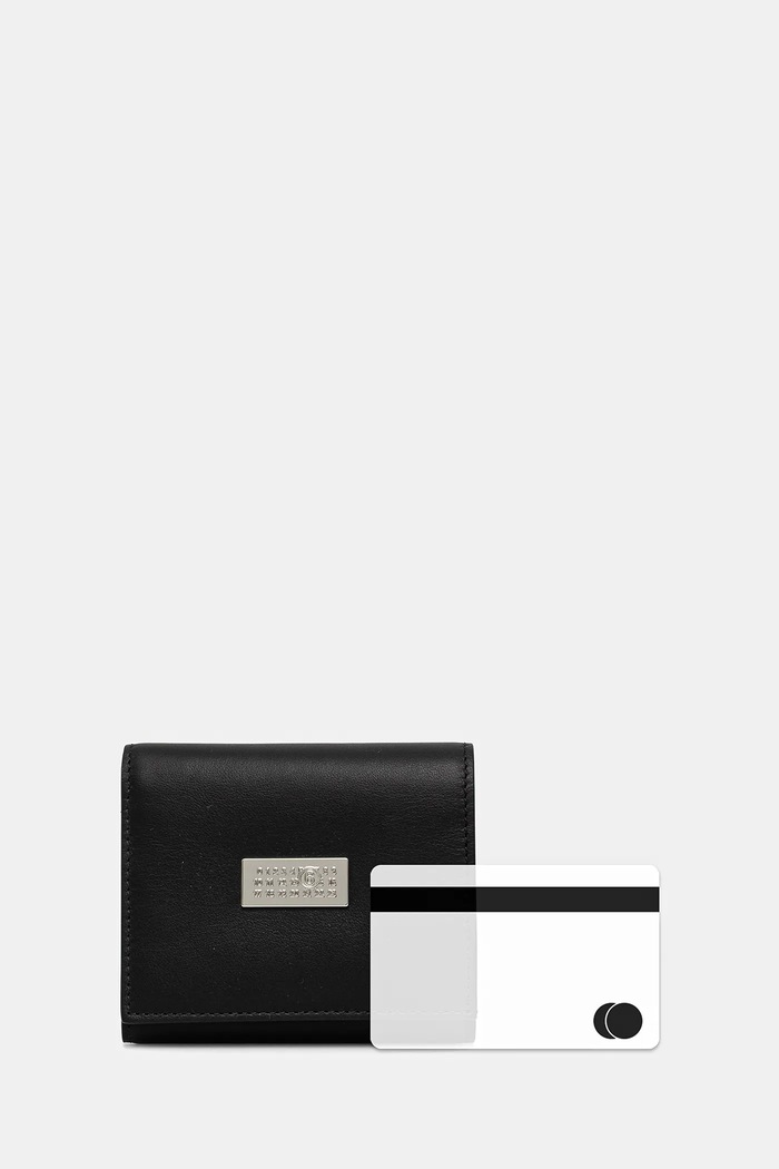Δερμάτινο πορτοφόλι MM6 Maison Margiela SA6UI0030.P8332.T8013 μαύρο