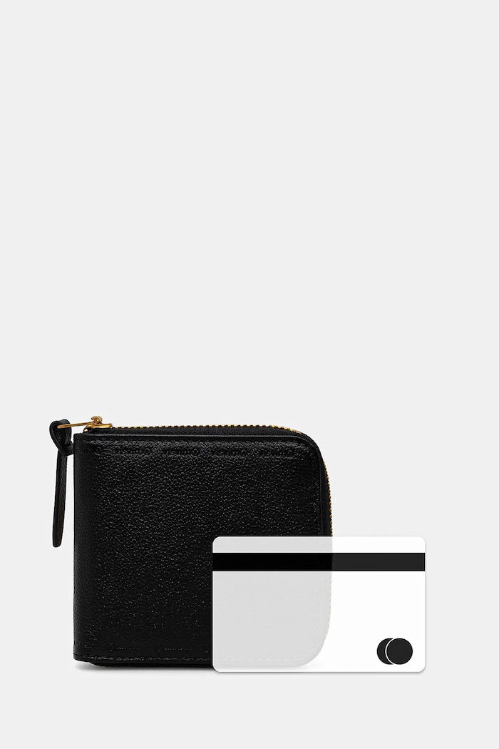 Δερμάτινο πορτοφόλι Visvim leather bi-fold μαύρο 125103003027