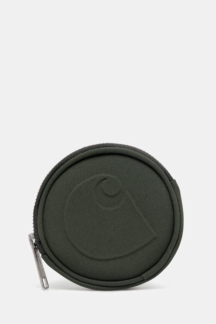 Carhartt WIP portafoglio Clarton Zip Wallet semplice verde I033780.2ZXXX