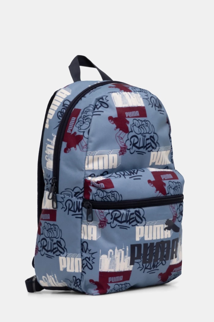 Puma ghiozdan copii PUMA PHASE AOP Small Backpack 091324.9BYA albastru AW25