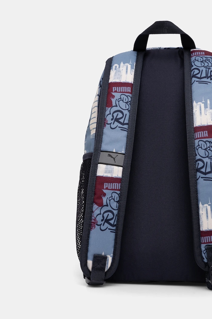 Băieți Puma ghiozdan copii PUMA PHASE AOP Small Backpack 091324.9BYA albastru