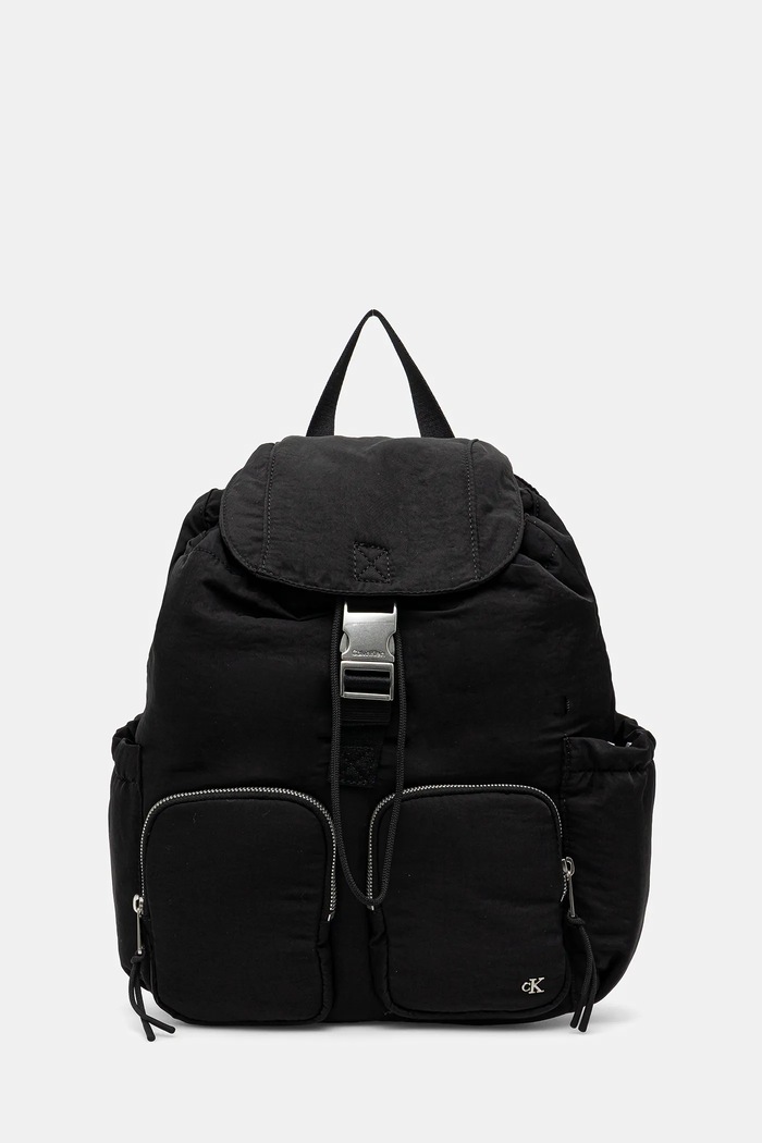Calvin Klein plecak nie mieści A4 czarny LV04K3214G