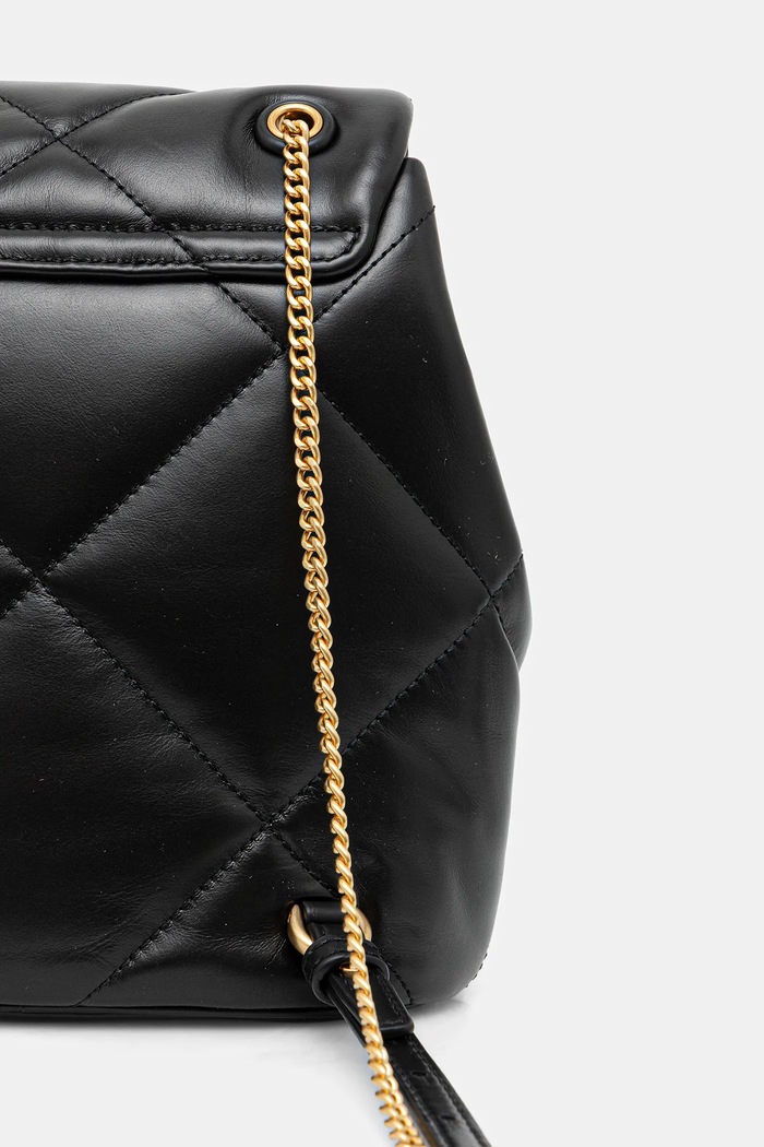 Doplnky Kožený ruksak Tory Burch Kira Diamond 170485.001 čierna