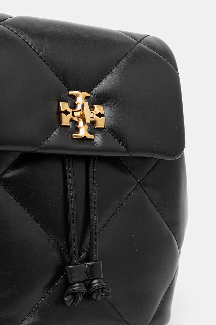 Kožený ruksak Tory Burch Kira Diamond čierna 170485.001