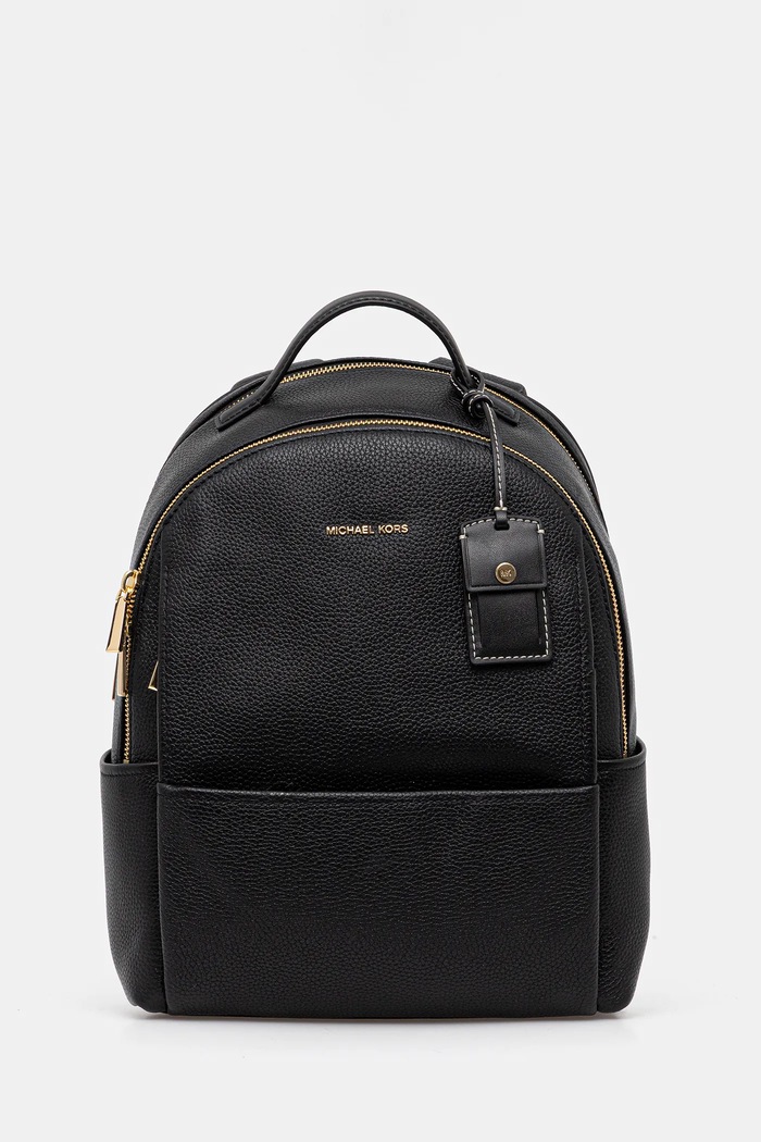 MICHAEL Michael Kors plecak skórzany SABLE skóra licowa czarny 30T5G3XB2L
