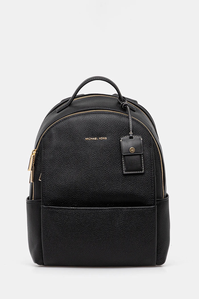 MICHAEL Michael Kors plecak skórzany SABLE skóra licowa czarny 30T5G3XB2L