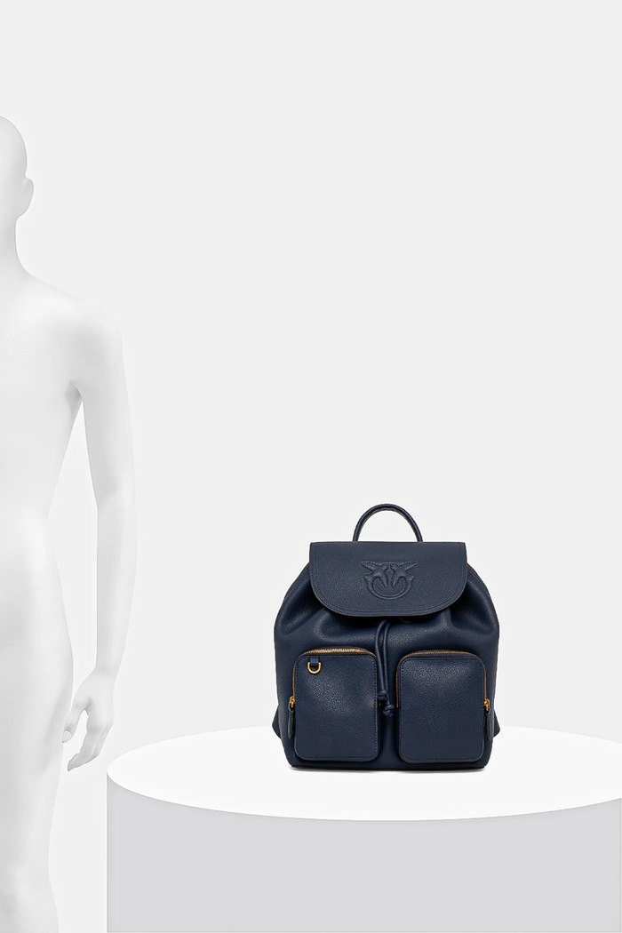 Kožni ruksak Pinko 104351.A29Q plava