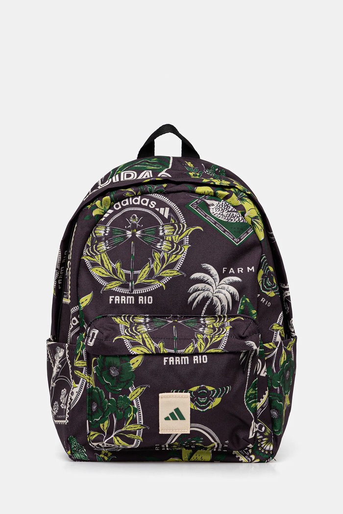 Σακίδιο πλάτης adidas x Farm Rio υφασμάτινο μαύρο JN2679