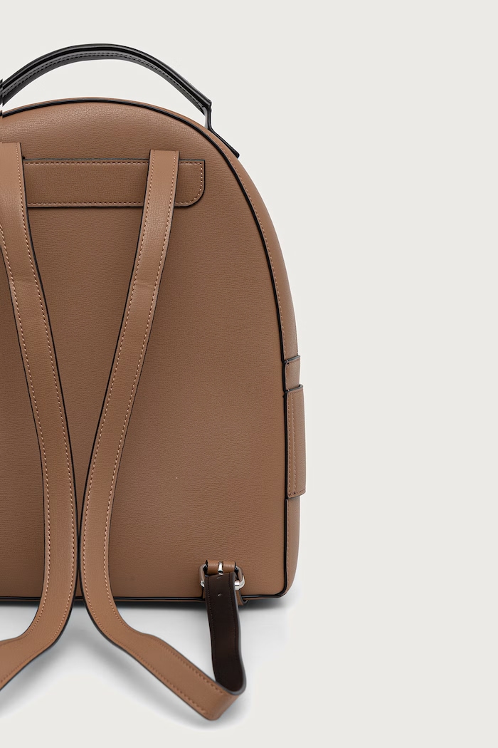 Doplňky Armani Exchange městský batoh dámský z imitace kůže XW001204.AF13672 béžová