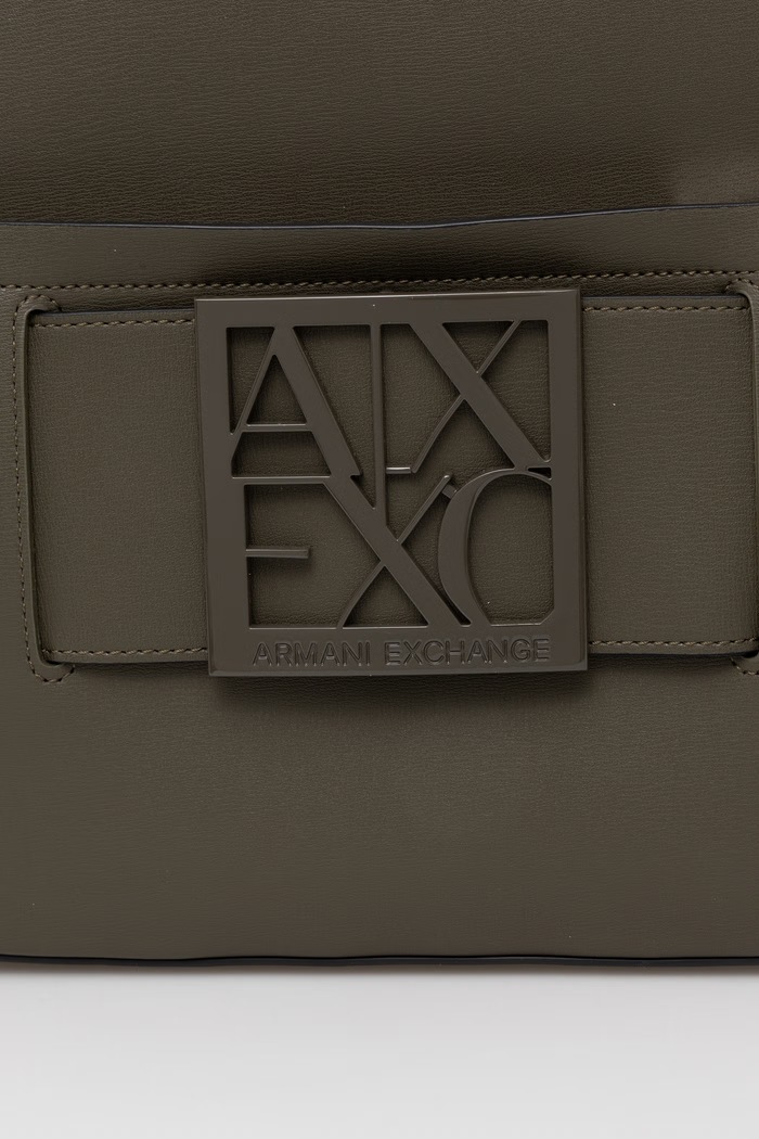 Armani Exchange Mestský ruksak dámsky z imitácie kože zelená XW001204.AF13672