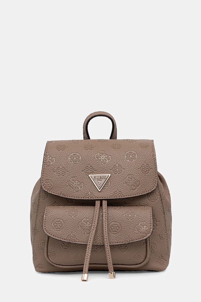 Ruksak Guess CRESIDIA jemný vzor hnedá HWPD98.88310