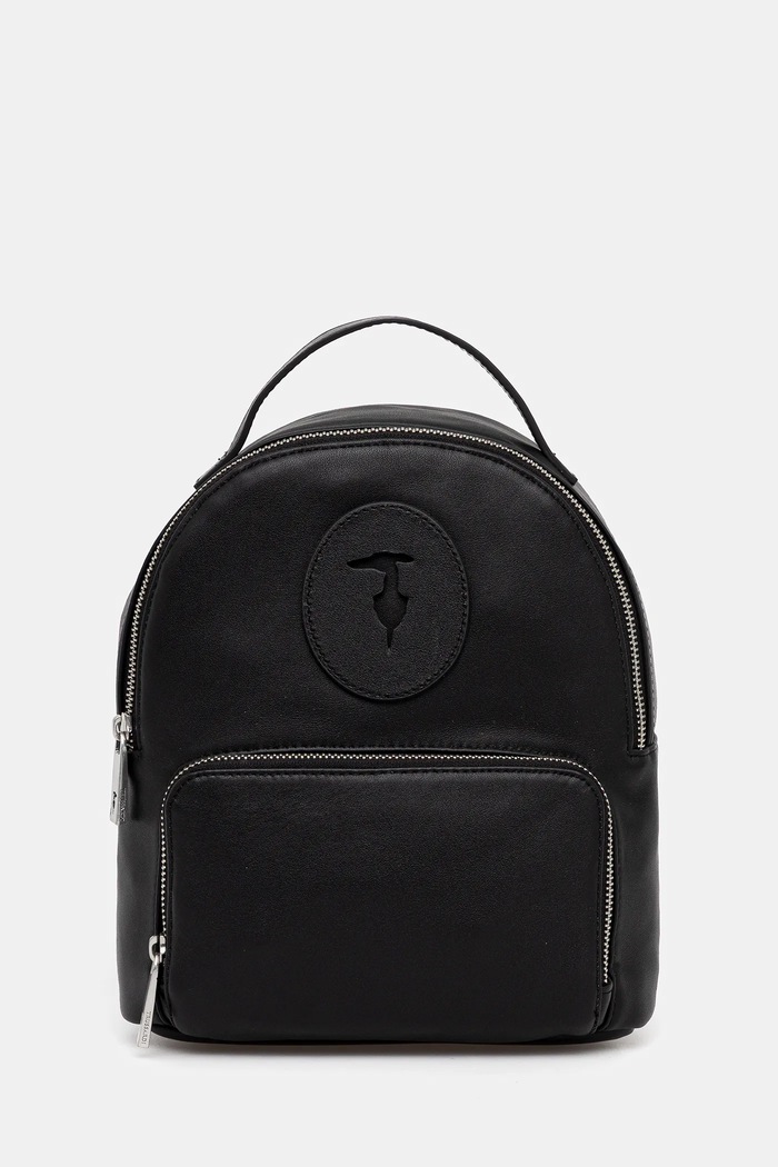 Kožený batoh Trussardi přírodní kůže černá Z658E006087N