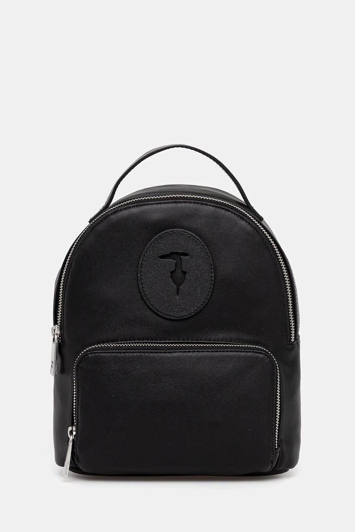 Kožený batoh Trussardi přírodní kůže černá Z658E006087N