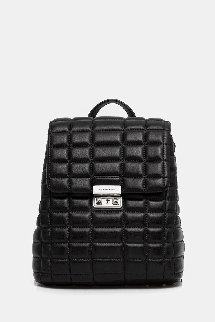 Δερμάτινο σακίδιο MICHAEL Michael Kors λείο δέρμα μαύρο 30F5S2RB1L