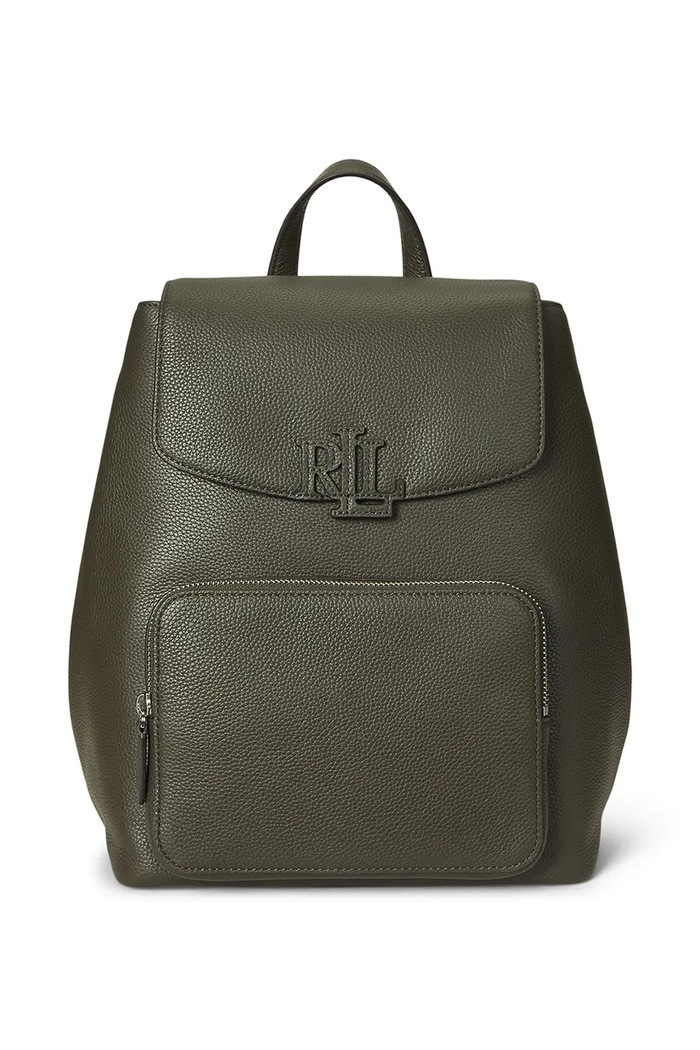 Lauren Ralph Lauren bőr hátizsák nappa bőr zöld 431969355