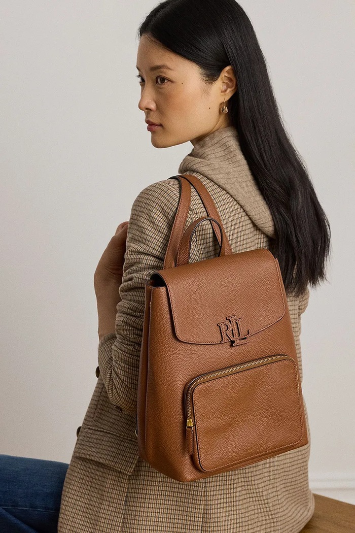 Lauren Ralph Lauren plecak skórzany 431969355