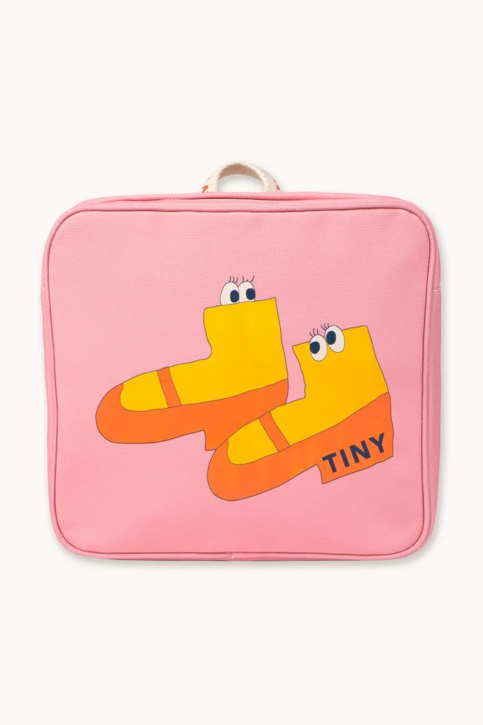 Detský ruksak Tinycottons WALK TODDLER BACKPACK potlač ružová AW25.511