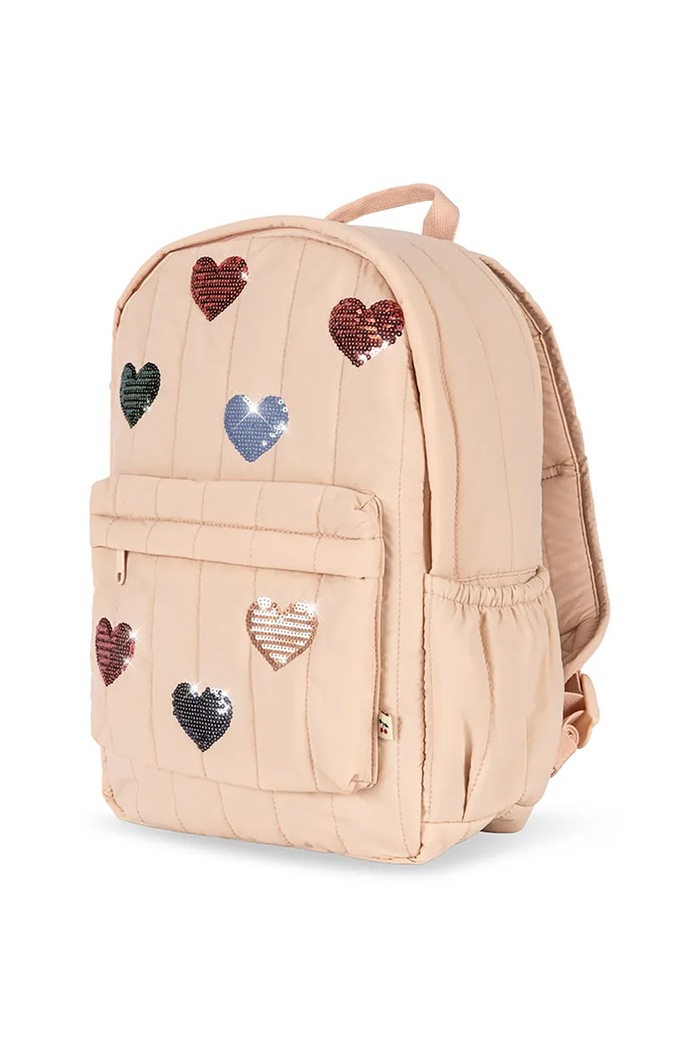 Fete Konges Sløjd ghiozdan copii JUNO QUILTED SEQUIN BACKPACK MIDI KS103554.9BYA roz
