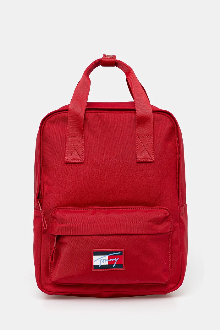 Dětský batoh Tommy Hilfiger hladký červená AU0AU02017.9BYA